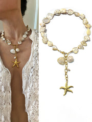 Bohemian Oversized Shell Necklace