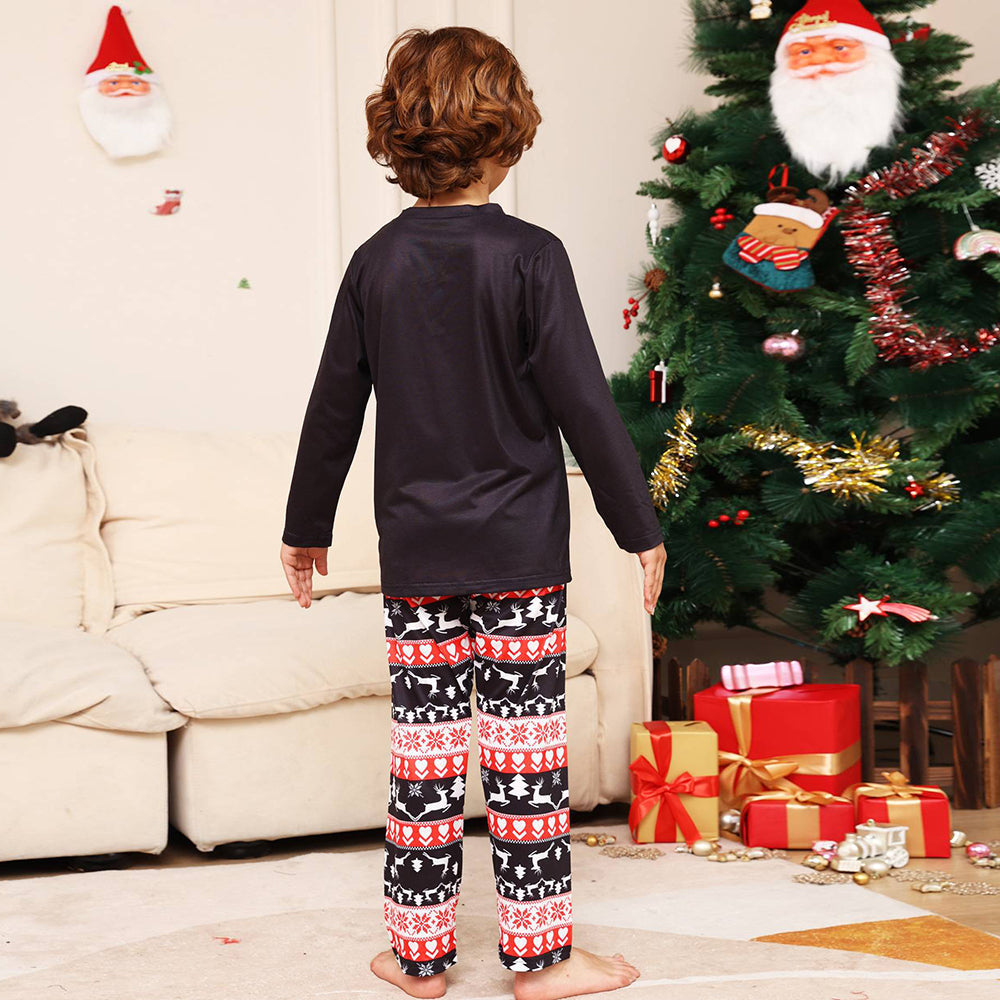 Christmas Family Matching Pajamas Set Black Deer Pajamas