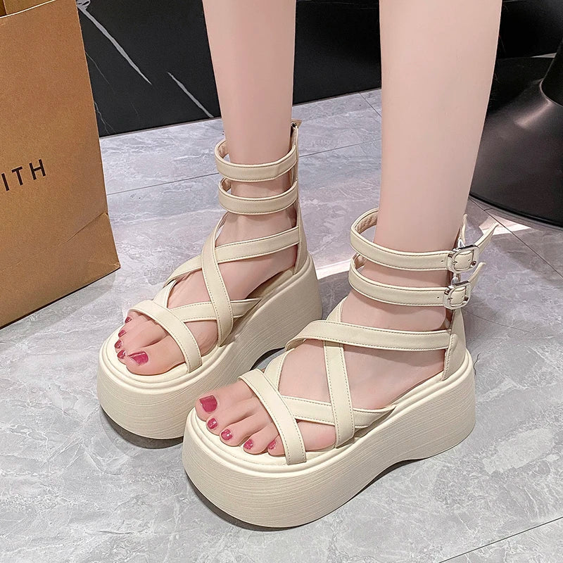 TwinLatch Strappy Sandals