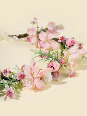 Peach blossom Flower Wreath Floral Crown