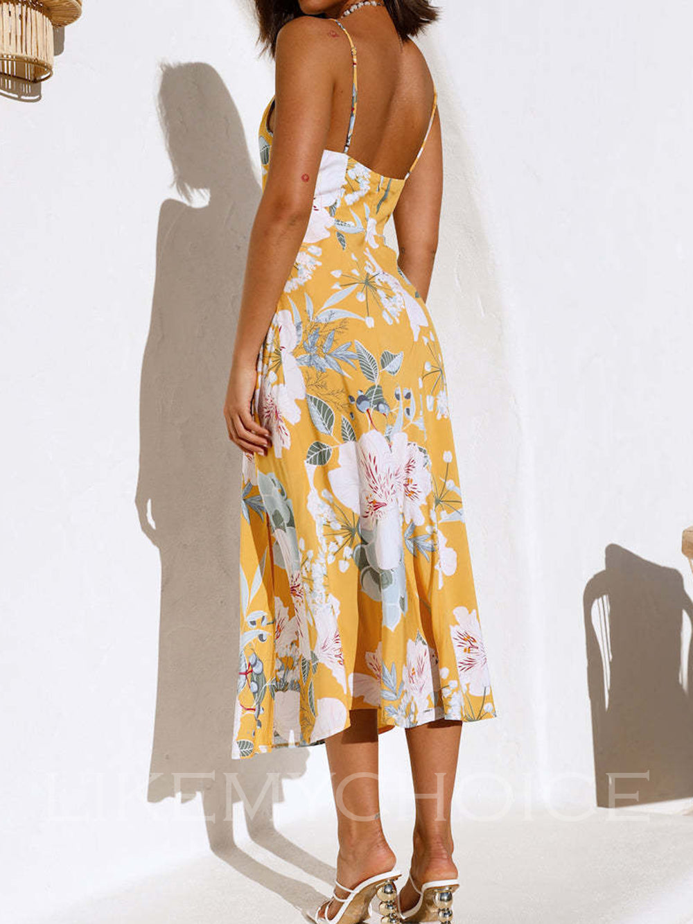 Looming Tulips Midi Dress