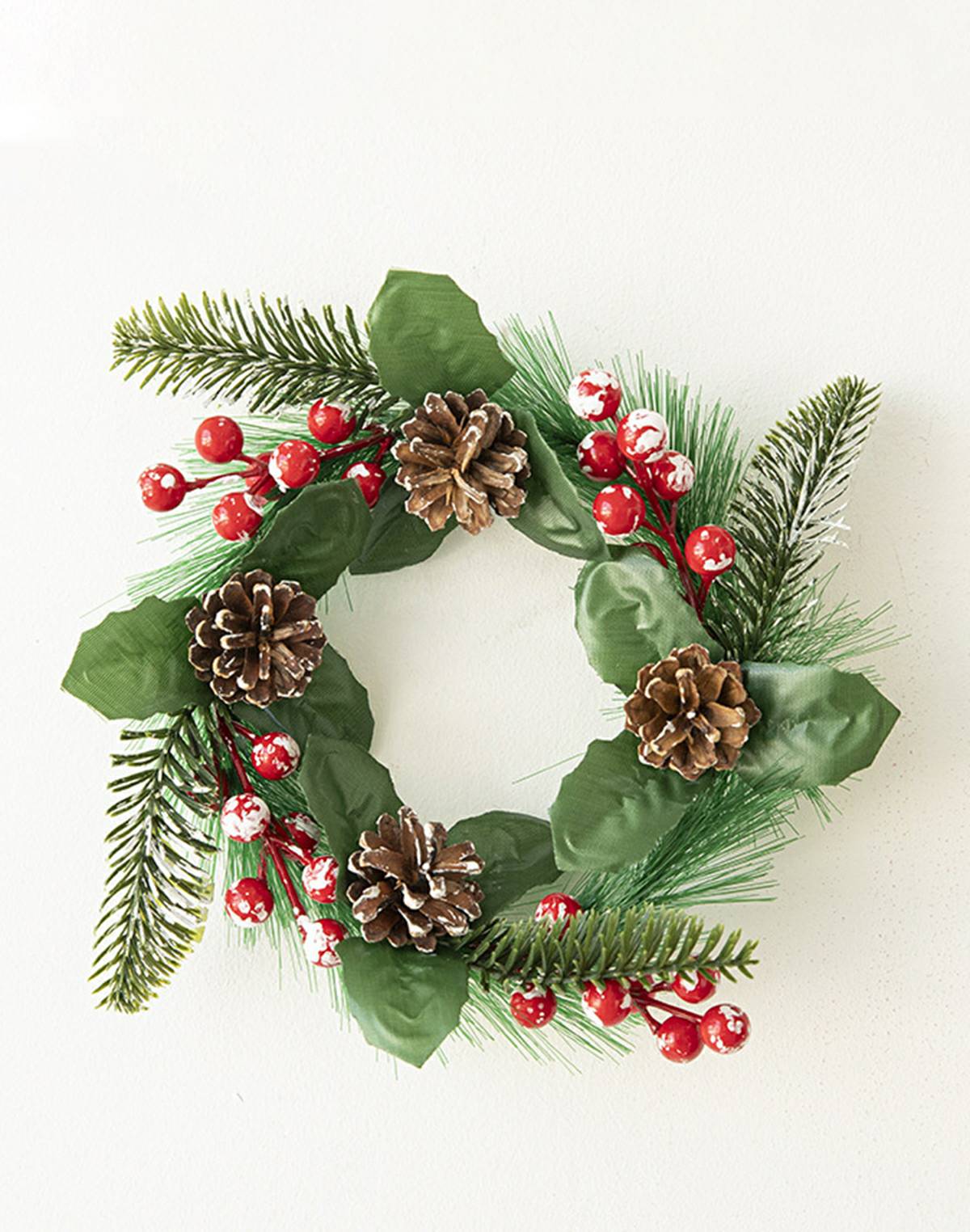 Christmas Door Hanging Pinecone Vine Wreath Decoration