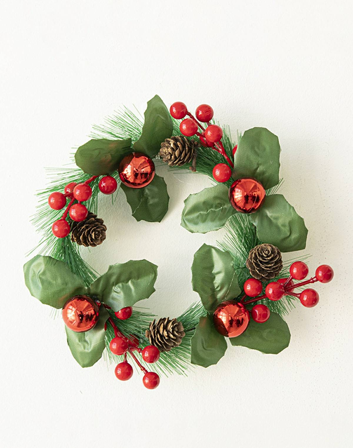 Christmas Door Hanging Pinecone Vine Wreath Decoration