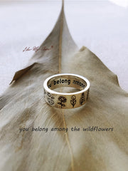 You Belong Among The Wildflowers Ring