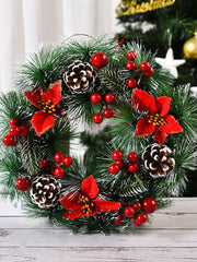 Christmas Decoration Wreath Window Door Hanging Christmas Wreath