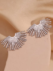 Street Exaggerated Ray Fan-Shaped Earrings