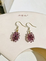 Purple Grape Earrings