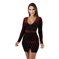 Alexa Velvet Wrap Dress