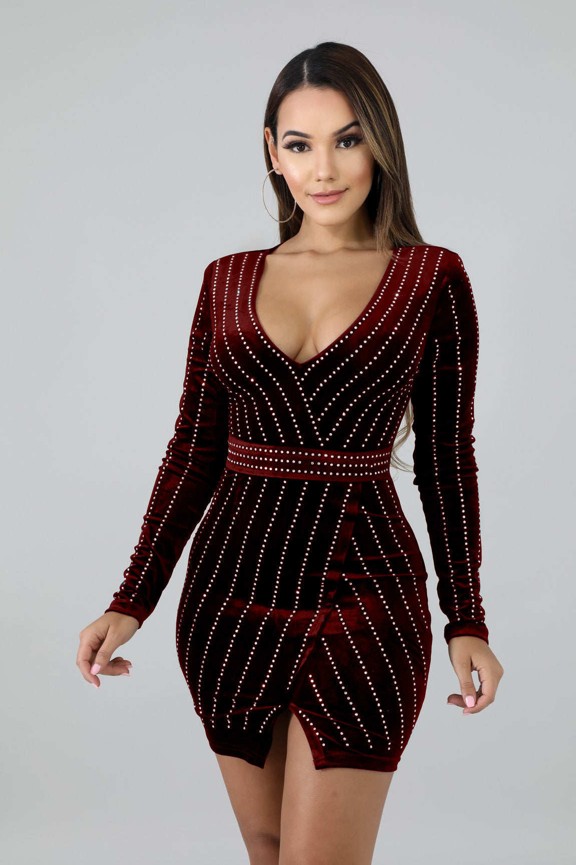 Alexa Velvet Wrap Dress