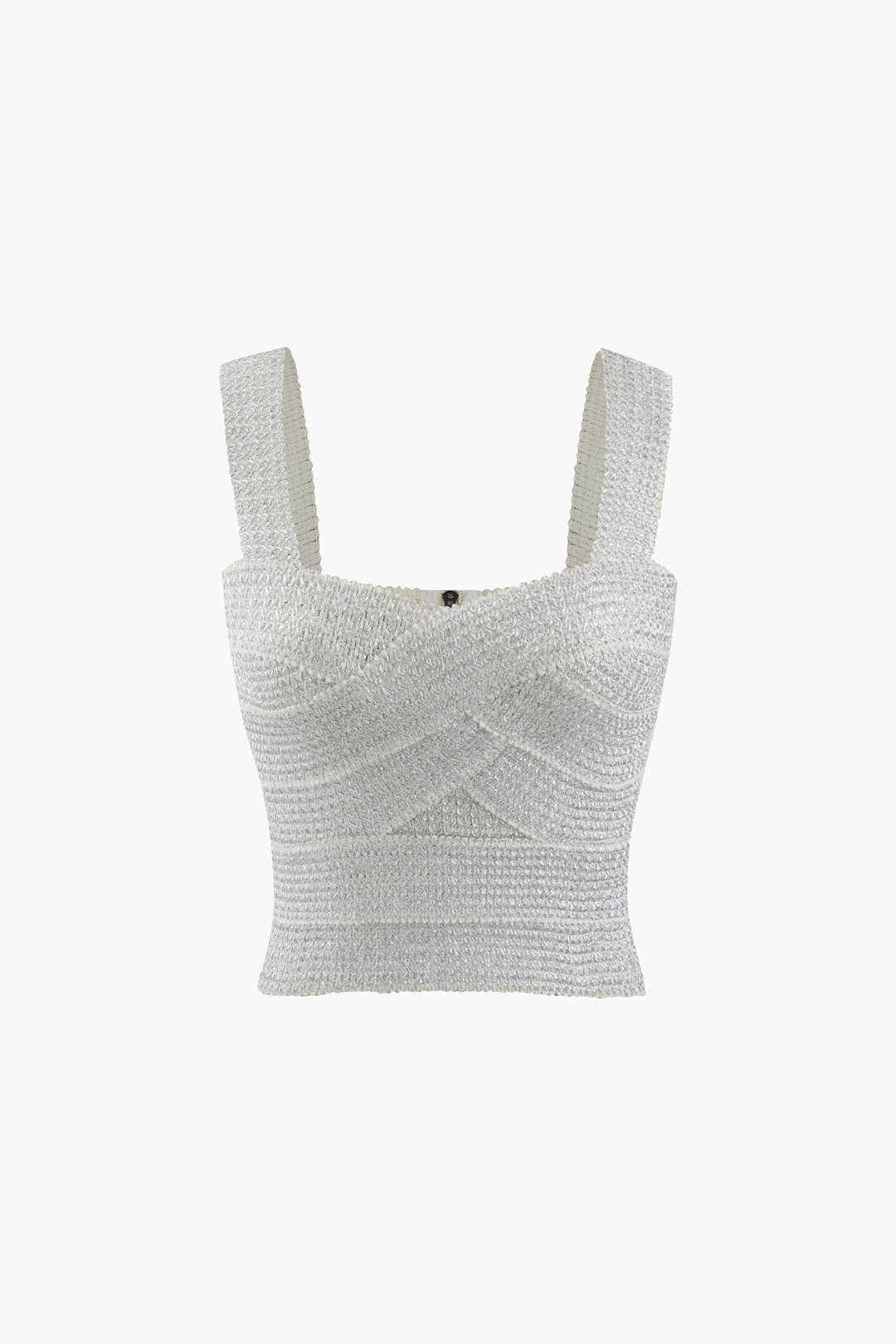 Zip Back Crop Bandage Tank Top