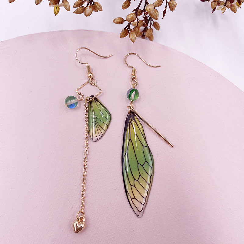 Butterfly Wing  Cicada Wing Classic Tassel Earrings