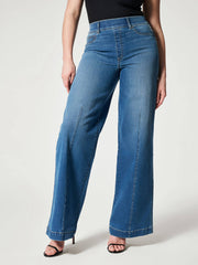 Wide-Leg Mid-Rise Jeans