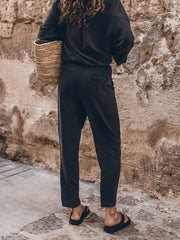 Unique Boyfriend Style Dark Carrot Pants