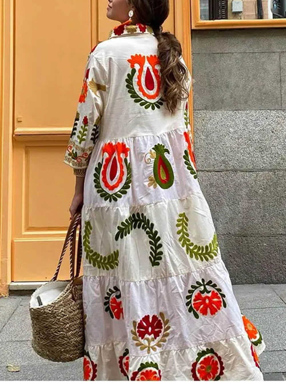 Bohemian Loose Print Dress