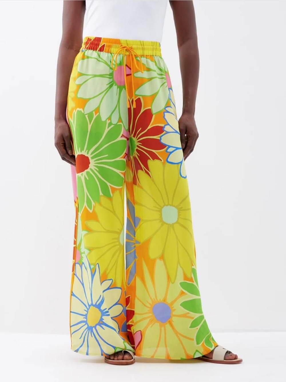 Floral Print Loose Wide Leg Pant