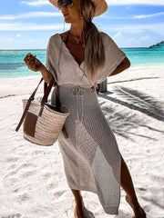 Seaside Resort Knitted Cover Up Dress