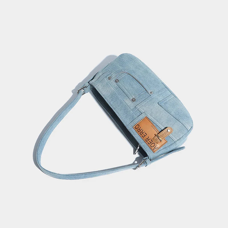 Erro Denim Shoulder Bag