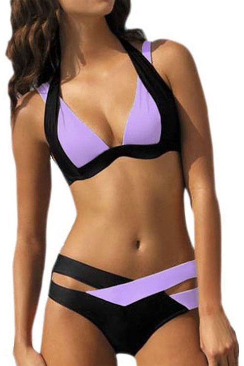 Color Block Swim Top