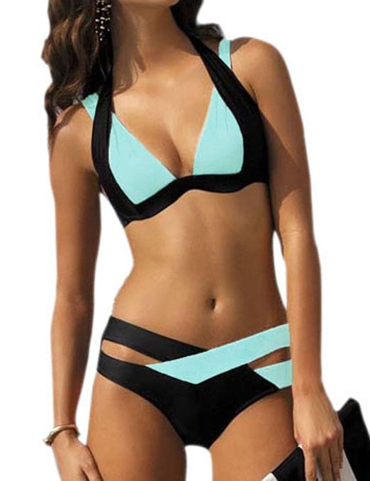 Color Block Swim Top