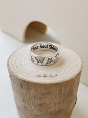 Do What Makes Your Soul Shine Butterfly Ring