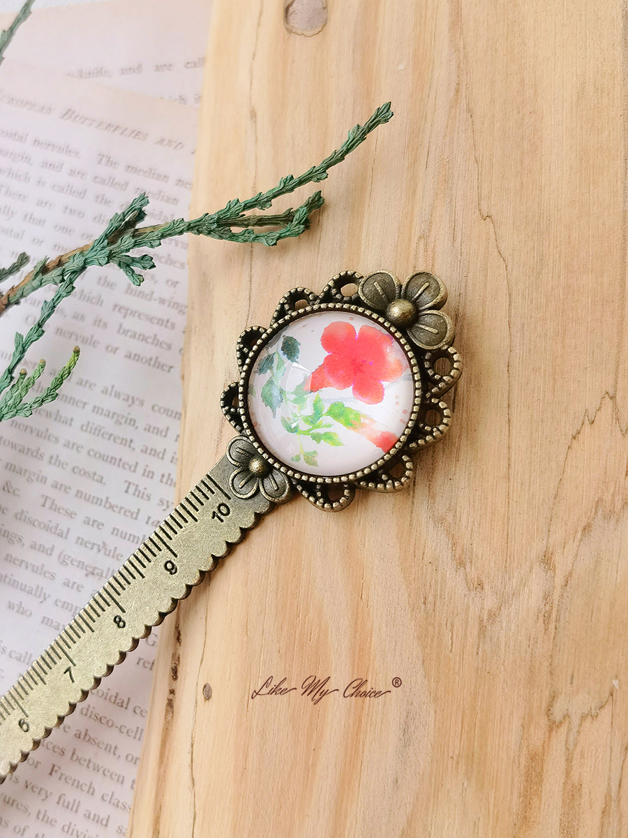 LikeMyChoice?  Flower and Bird Retro Metal Bookmark