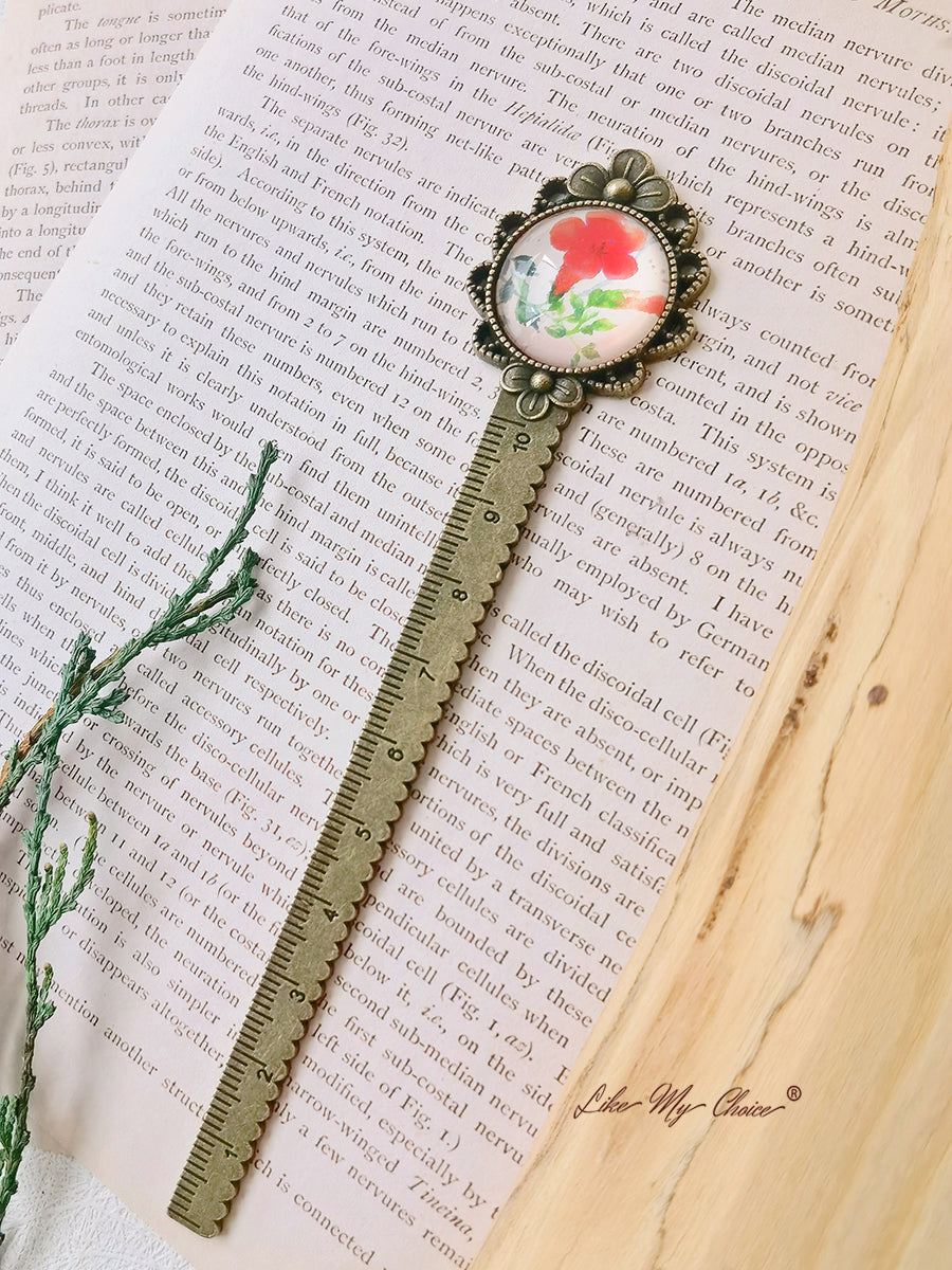 LikeMyChoice?  Flower and Bird Retro Metal Bookmark