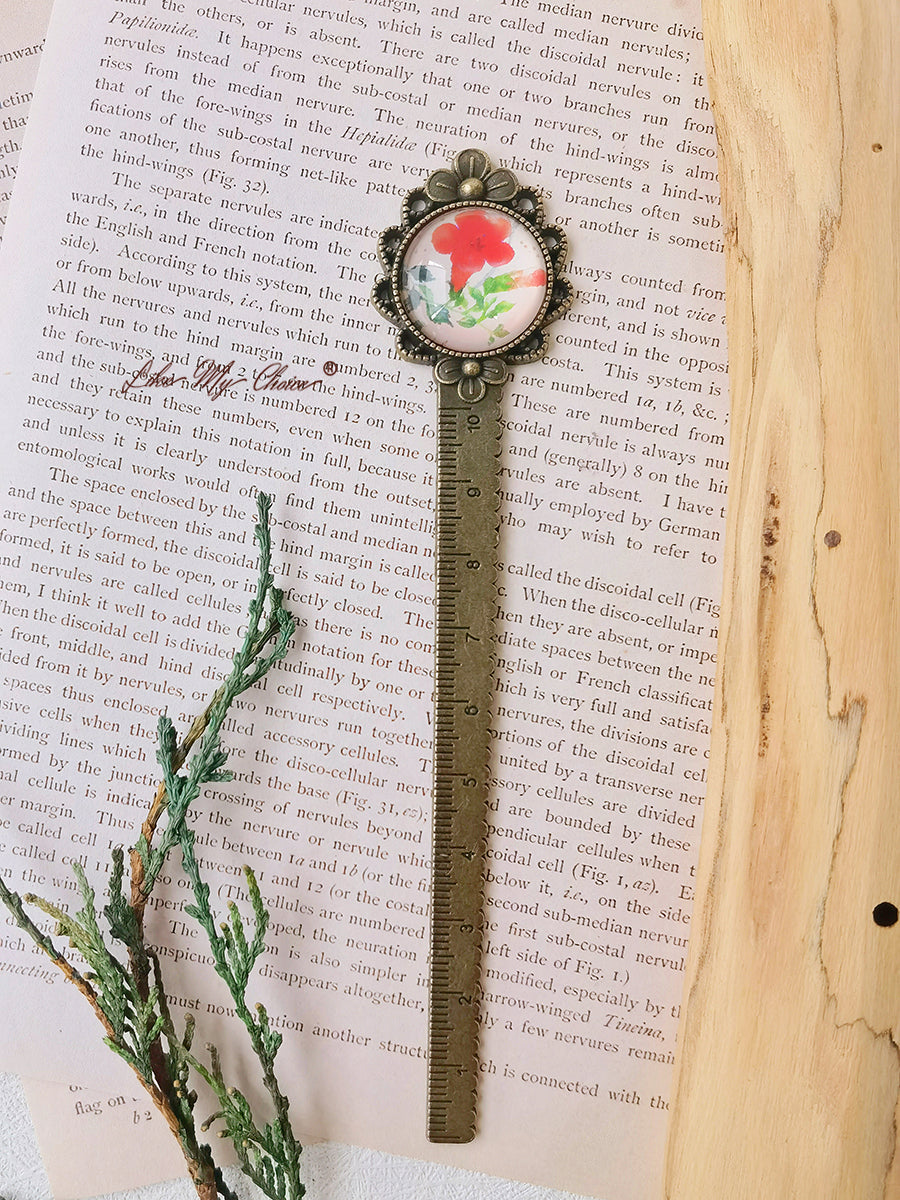 LikeMyChoice?  Flower and Bird Retro Metal Bookmark