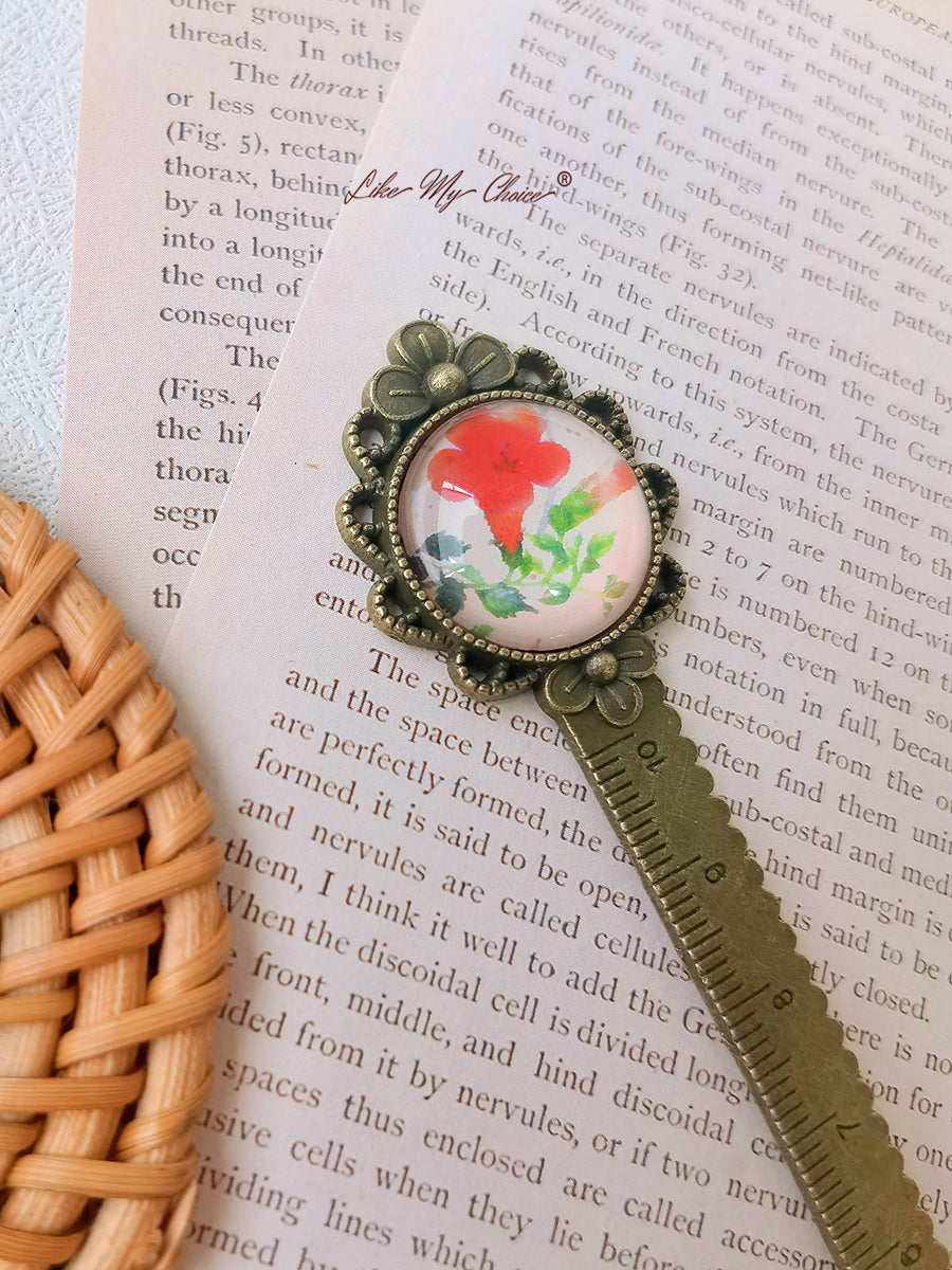 LikeMyChoice?  Flower and Bird Retro Metal Bookmark