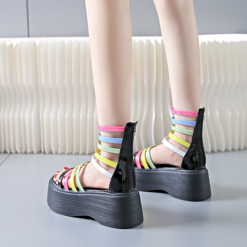 SpectrumStep Strap Sandals