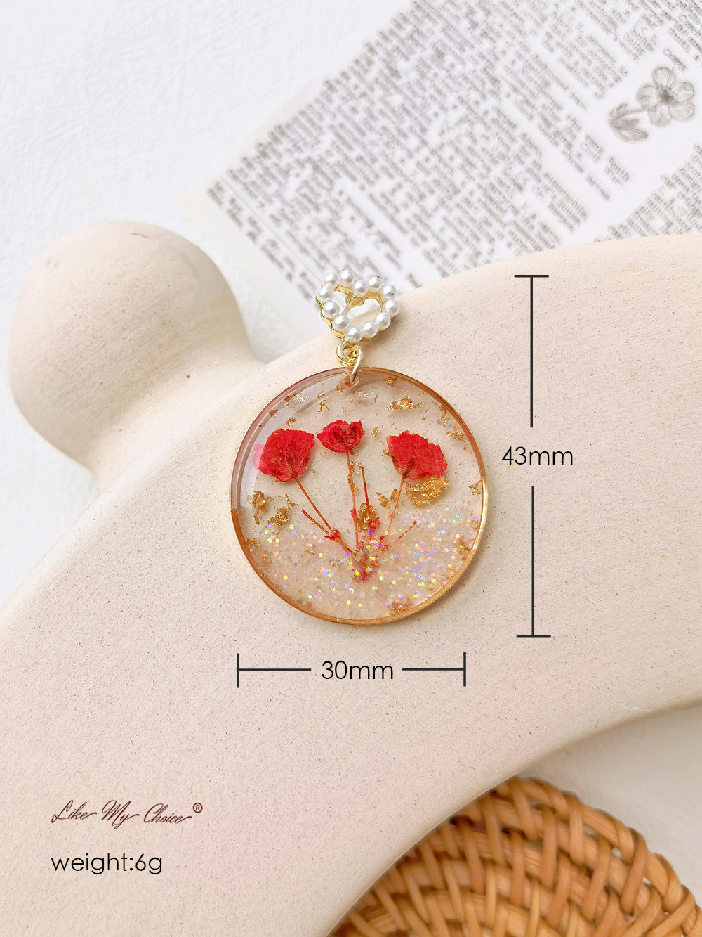 Cosmos Flowers Colorful Sequin Earrings