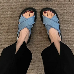 Sabrina Denim Sandals