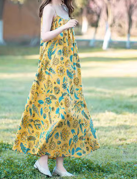 Flowy In Floral Maxi Dress