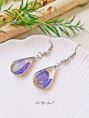 Delphinium Pendant Iris Earrings