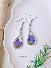 Delphinium Pendant Iris Earrings