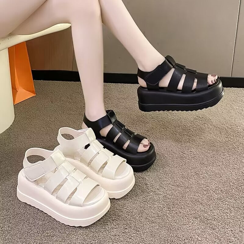 Lustrous Luna Platform Sandals