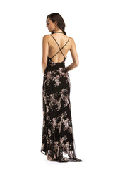 Adore You Floral High Slit Maxi Dress