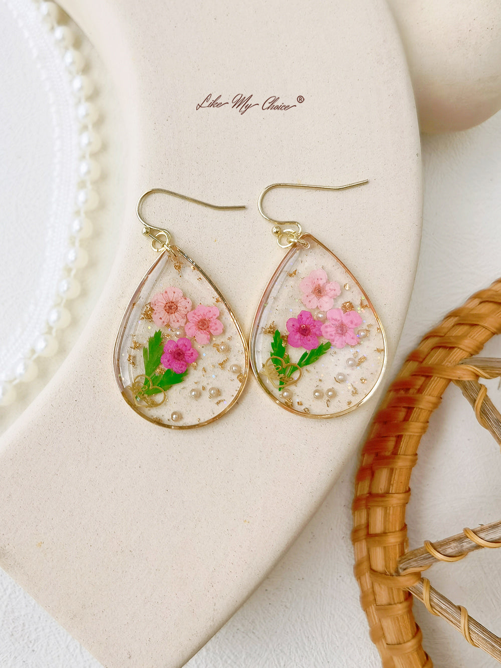 Forget Me Not Drop Flower Earrings