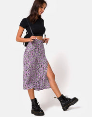 Fabulously Fierce Leopard Mini Skirt - Purple