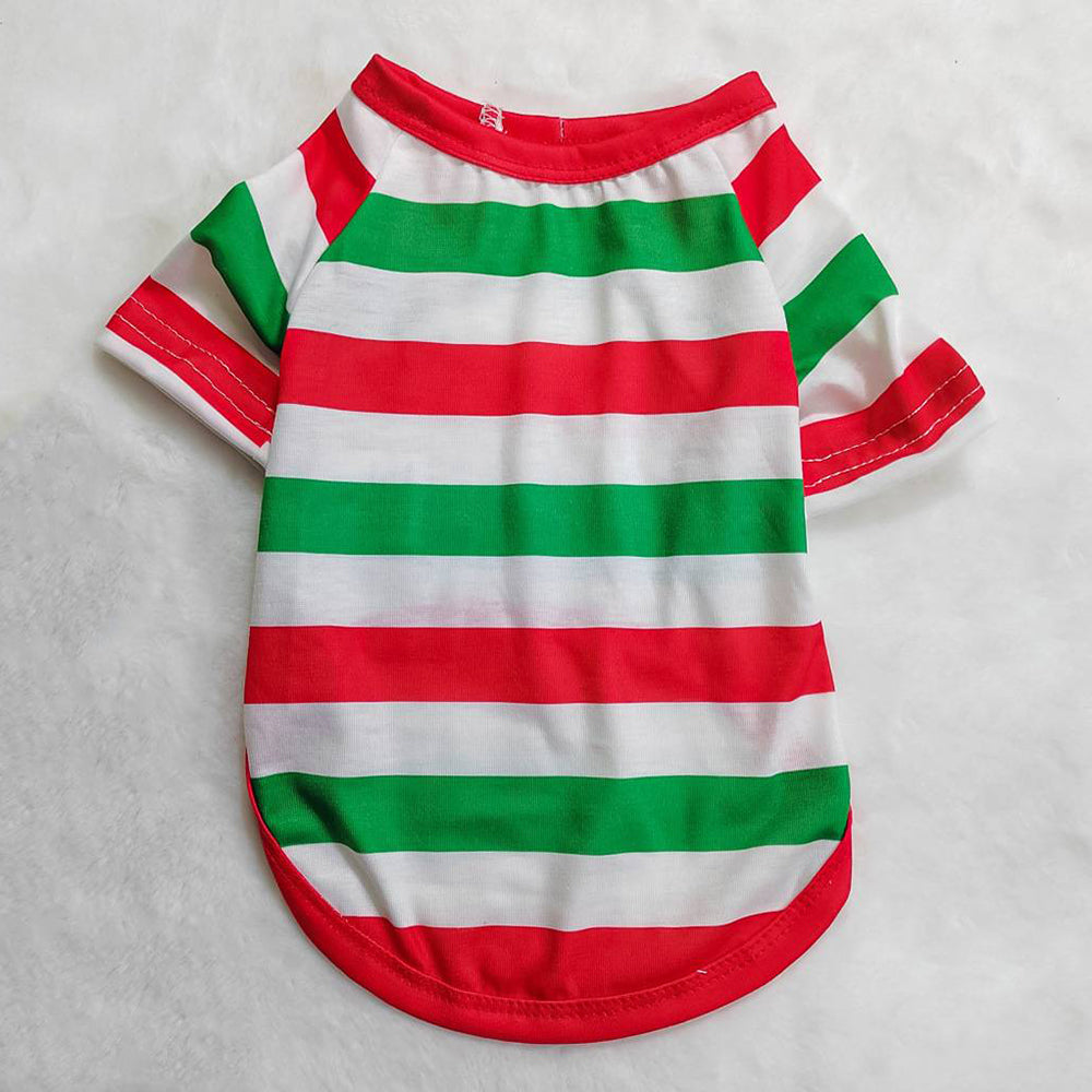 Christmas Family Matching Pajamas Set Green and Red Stripes Pajamas