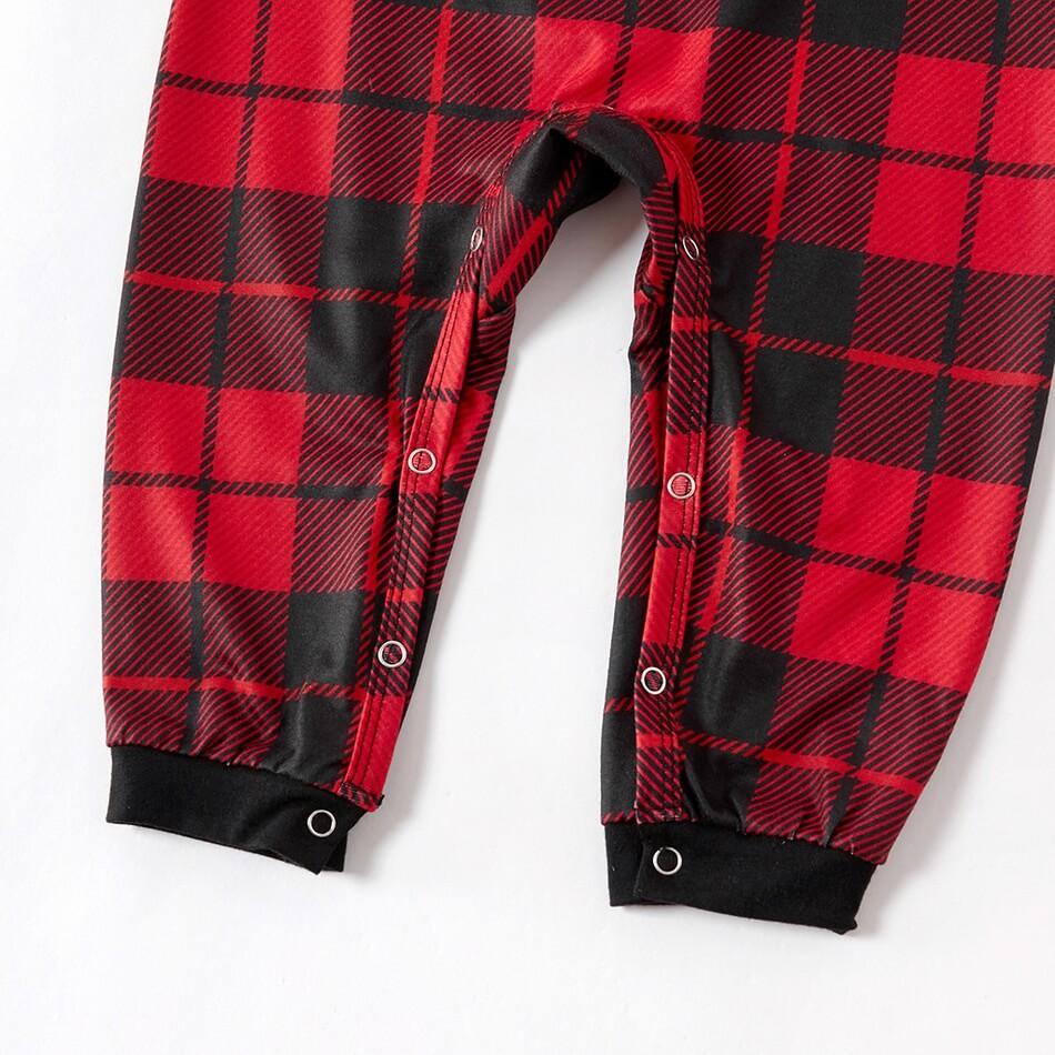 Christmas Black-Red Plaid Family Matching Pajamas Set