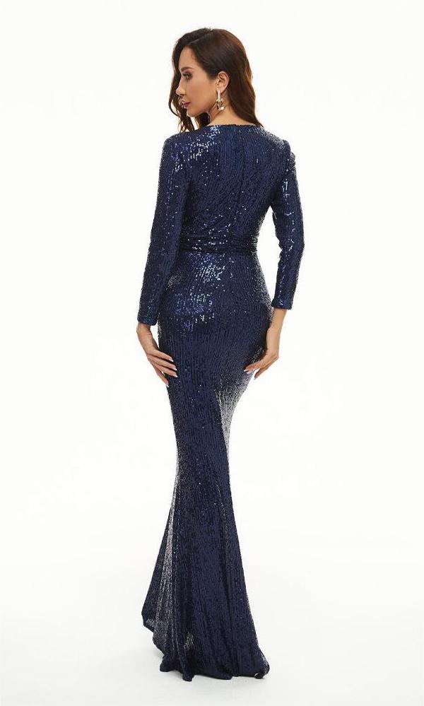 Brin Formal Open Back Glitter Dress