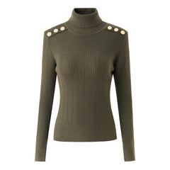 The Leander Long Sleeve Knitted Turtleneck - Multiple Colors