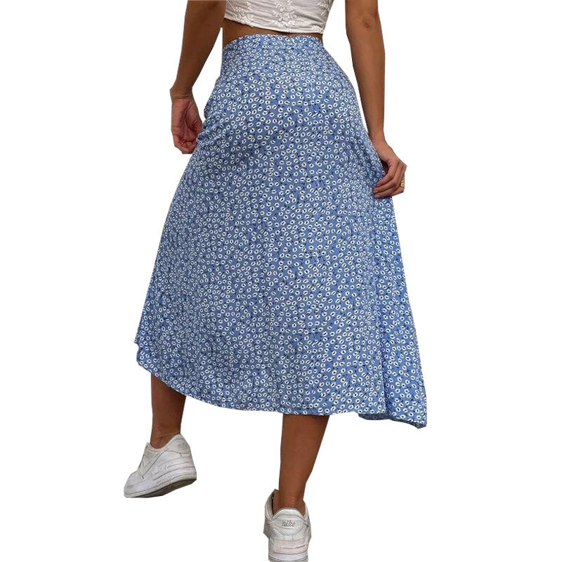 Fabulously Fierce Leopard Mini Skirt - Blue