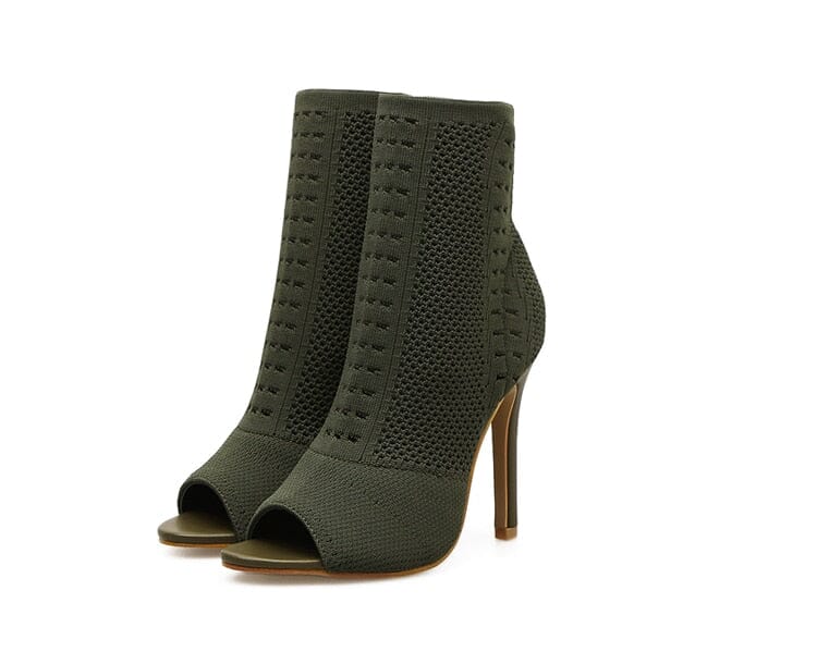 The Harper Open Toe Ankle Boots - Multiple Colors