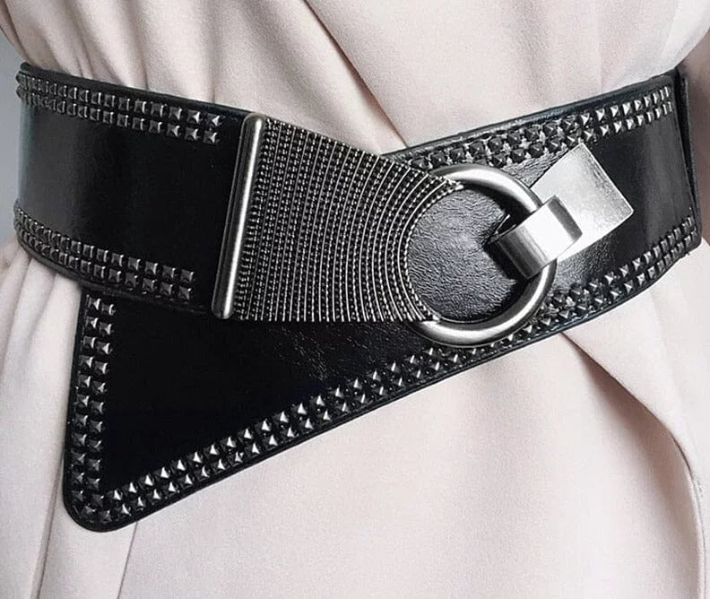 The Rockstar Faux Leather Waistband Belt - Multiple Colors