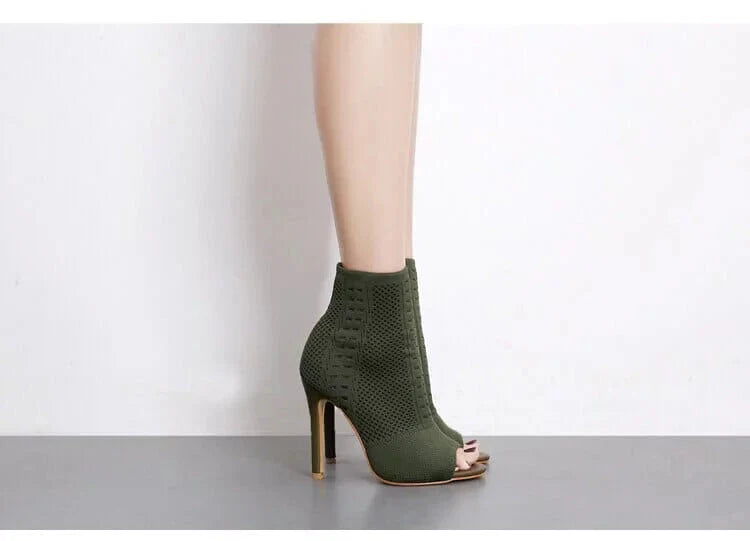 The Harper Open Toe Ankle Boots - Multiple Colors