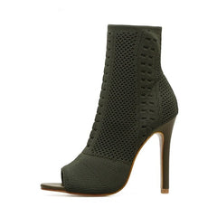 The Harper Open Toe Ankle Boots - Multiple Colors