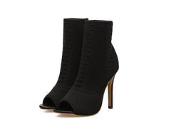 The Harper Open Toe Ankle Boots - Multiple Colors