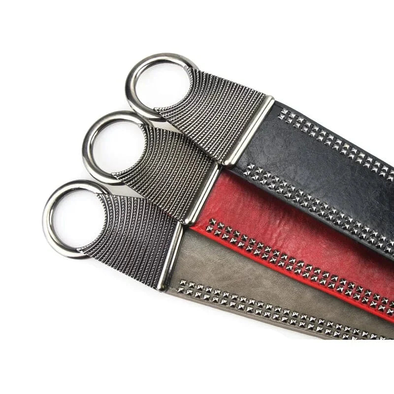 The Rockstar Faux Leather Waistband Belt - Multiple Colors