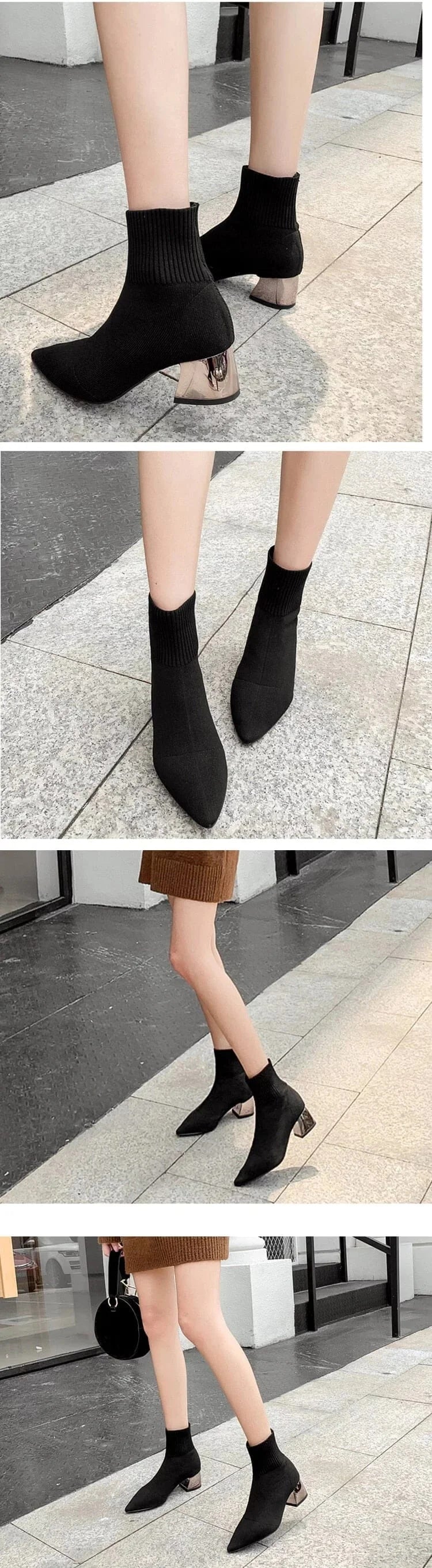 The Sage Knitted Ankle Boots - Multiple Colors